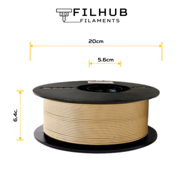 FilHub PLA Wood 1.75mm 1kg - obrazek 10
