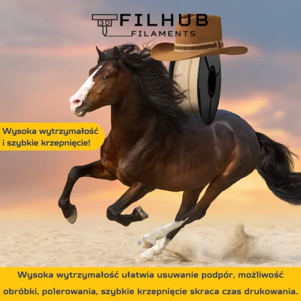 FilHub PLA Wood 1.75mm 1kg - obrazek 6