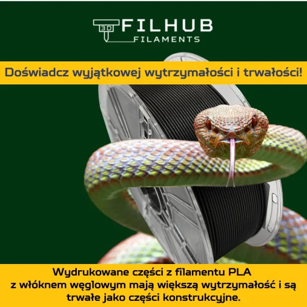 FilHub PLA+CF 1.75mm 1kg - obrazek 4