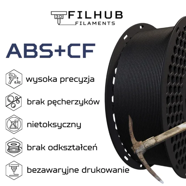 FilHub ABS+CF 1.75mm 1kg - obrazek 2